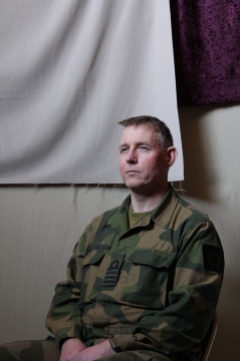 Navy Captain Jon Ivar Kjellin posing
